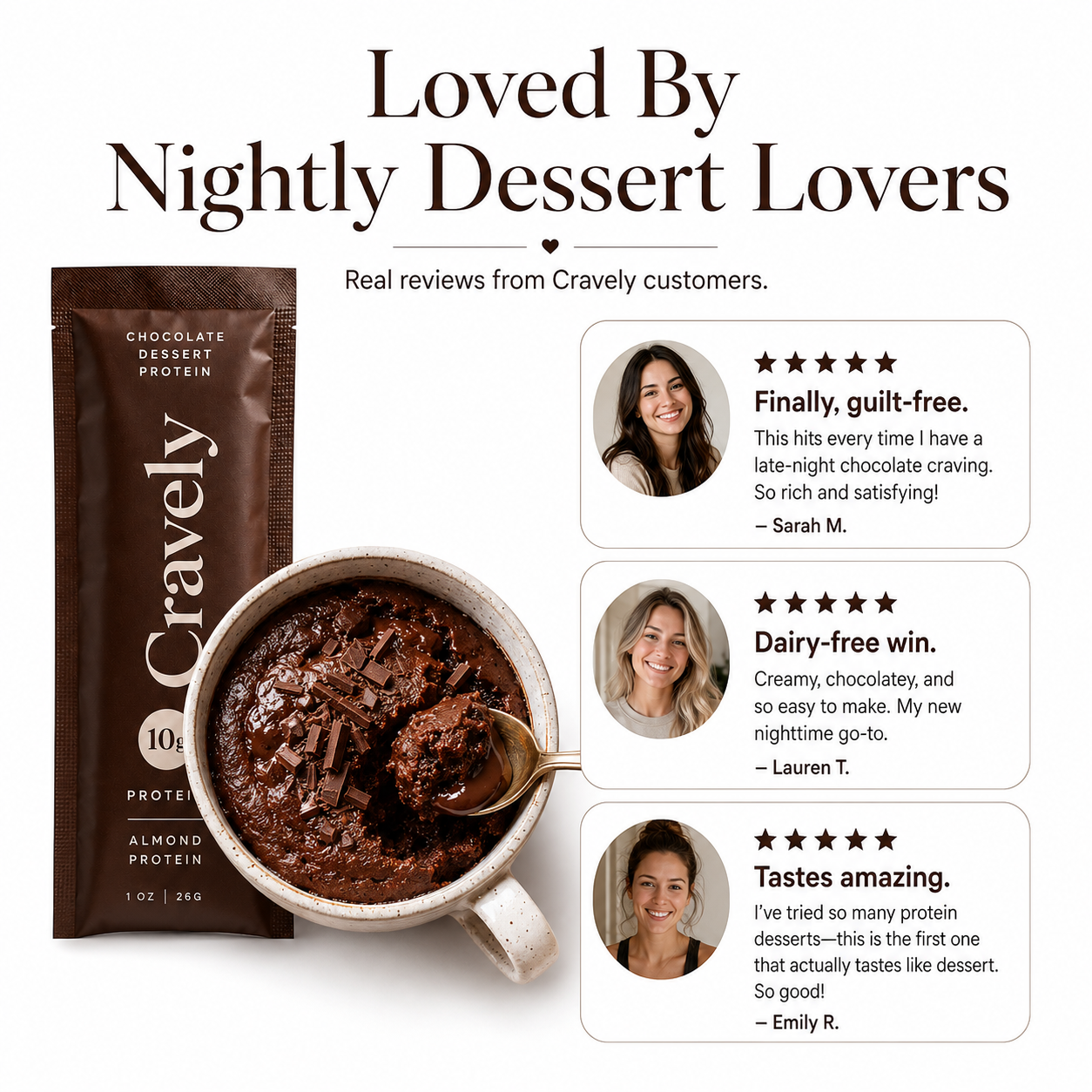 Cravely™ Chocolate Dessert Protein